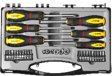 Набор STAYER PROFESSIONAL PROTech 25134-H18_z01  двухкомп рукоятка.намагниченные.32 предмета.в кейс