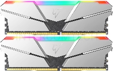Модуль памяти DDR4 Netac Shadow RGB 16GB (2x8GB) 3600MHz CL16 1.35V / NTSRD4P36DP-16S / Silver / with radiator