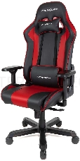 Игровое кресло DXRacer King чёрно-красное (OH/KS99/NR, экокожа, регулируемый угол наклона)