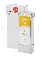 Струйный картридж Sakura C4933A (№81 Yellow) для HP, желтый, 750 мл.