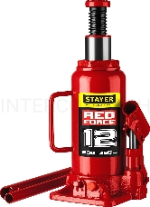 Домкрат STAYER 43160-12_z01  гидравлический бутылочный red force 12т 230-465мм