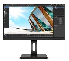 МОНИТОР 27 AOC U27P2 Black с поворотом экрана (4K, IPS, 3840x2160, 4 ms, 178°/178°, 350 cd/m, 50M:1, +HDMI 2.0, +Displa