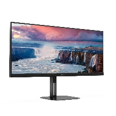 Монитор LCD 34 21:9 3440x1440(UWQHD) VA, GLARE, Нет, 100 Гц, 300cd/m2, H178°/V178°, 4000:1, 20M:1, 16,7 миллионов цветов, 4ms, VGA, HDMI, DP, USB-Hub, Height adj, Tilt, Swivel, Speakers, 3Y, Black