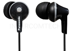 Наушники вкладыши Panasonic RP-HJE125E-K 1.1м черный проводные (в ушной раковине)