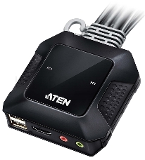 Переключатель ATEN 2-Port USB 4K HDMI Cable KVM Switch