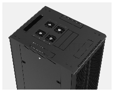Шкаф телекоммуникационный напольный Hyperline TTB, IP20, 42U, 2055х800х1000 мм (ВхШхГ), дверь: стекло, боковая панель: сплошная, разборный, цвет: чёрн