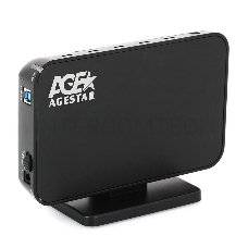 Внешний корпус для HDD AgeStar 3UB3A8-6G SATA II пластик/алюминий черный 3.5