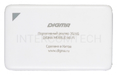 Модем 3G/4G Digma Mobile Wifi USB Wi-Fi Firewall +Router внешний белый