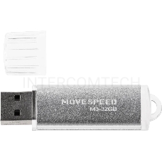 Накопитель USB2.0 32GB Move Speed M3 серебро
