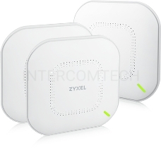 Комплект из трех гибридных точек доступа Zyxel NebulaFlex NWA110AX, WiFi 6, 802.11a/b/g/n/ac/ax (2,4 и 5 ГГц), MU-MIMO, внутренние антенны 2x2, до 575+1200 Мбит/с, 1xLAN GE, PoE, защита от 4G/5G