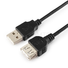 Кабель AM/AF USB2.0 1.8м удлинитель Gembird/Cablexpert CC-USB2-AMAF-6B USB 2.0, черный, пакет