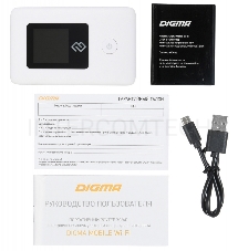 Модем 3G/4G Digma Mobile Wifi USB Wi-Fi Firewall +Router внешний белый