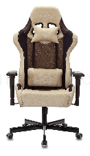 Кресло игровое Бюрократ VIKING 7 KNIGHT BR FABRIC коричневый текстиль/эко.кожа крестовина металл/пластик