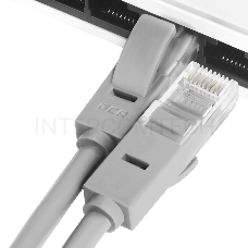 Патч-корд GCR прямой 0.7m UTP кат.5e, серый, 24 AWG, литой, ethernet high speed 1 Гбит/с, RJ45, T568B, GCR-LNC03-0.7m