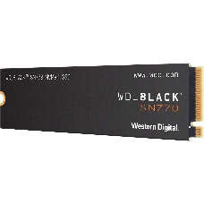 Накопитель WD SSD Black SN770 NVMe, 250GB, M.2(22x80mm), NVMe, PCIe 4.0 x4, 3D TLC, R/W 4000/2000MB/s, IOPs 240 000/470 000, TBW 200, DWPD 0.4 (12 мес.)