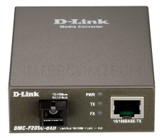 Медиаконвертер D-Link DMC-F20SC-BXD Twisted-pair to FE Single-mode Fiber 20km LC TX 1550nm RX