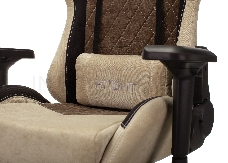 Кресло игровое Бюрократ VIKING 7 KNIGHT BR FABRIC коричневый текстиль/эко.кожа крестовина металл/пластик