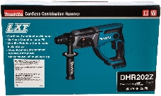 Перфоратор Makita DHR202Z аккумуляторный SDS+ [DHR202Z] {18В,Li-ion,3реж,1.9Дж,0-4000у\м,3.5кг,чем,подсв,б\акк и з\у,совмест с 4Ач Li-ion}