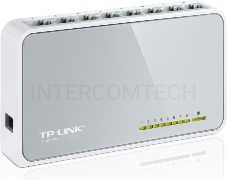Коммутатор TP-Link SOHO   TL-SF1008D Коммутатор 8-port 10/100M mini Desktop Switch, 8 10/100M RJ45 ports, Plastic case