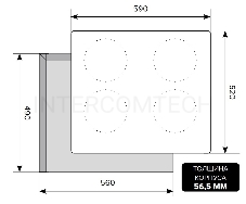 Индукционная варочная поверхность Lex EVI 640-2 BL черный