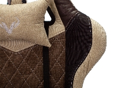 Кресло игровое Бюрократ VIKING 7 KNIGHT BR FABRIC коричневый текстиль/эко.кожа крестовина металл/пластик