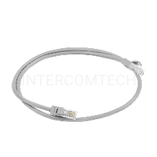 Патч-корд GCR прямой 0.7m UTP кат.5e, серый, 24 AWG, литой, ethernet high speed 1 Гбит/с, RJ45, T568B, GCR-LNC03-0.7m