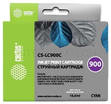 Картридж струйный Cactus CS-LC900C голубой для Brother DCP-110/115/120/MFC-210/215 (16,6ml)