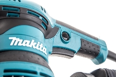 Шлифовальная машина Makita BO5041 ЭШМ,{300Вт,ф125мм,4000-12000об\м,ампл-2.8мм,1.4кг,кор,п\сборник,доп.рукоятка}