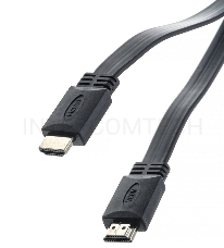 Кабель HDMI 19M/M,плоский, ver. 2.0, 4K@60 Hz 3m VCOM <CG522F-3M>