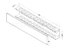 Кабельный органайзер Hyperline CM-2U-MLF-COV 2U шир.:19