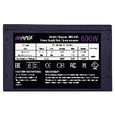 Блок питания HIPER HPA-600 (ATX 2.31, 600W, Active PFC, 80Plus, 120mm fan, черный) BOX