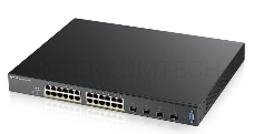 Коммутатор ZYXEL XGS2210-28HP, 24 port Gigabit L2 managed PoE+ switch, 375 Watt, 4x 10G