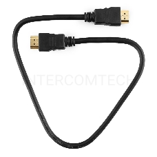 Кабель HDMI Gembird/Cablexpert, 0.5м, v1.4, 19M/19M, черный, позол.разъемы, экран(CC-HDMI4-0.5M)