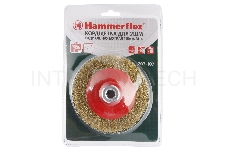 Кордщетка Hammerflex 207-107 115мм M14  радиальная гофрированная мягкая для УШМ      