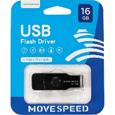 Накопитель USB2.0 16GB Move Speed М4 черный