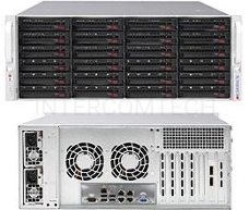 Платформа SuperMicro 6049P-E1CR24H noCPU(2)Scalable/TDP 70-205W/ no DIMM(16)/ 3108RAID HDD(24)LFF/ 2x10Gbe/ 5xFH/ 2x1200W