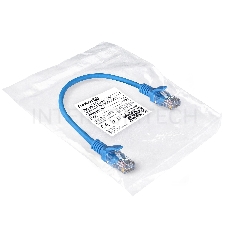 Патч-корд ExeGate EX286371RUS UTP-RJ45-RJ45-5e-0,3M-LSZH-BL, UTP, cat.5e, LSZH, 0.3м, синий