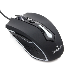Мышь игровая Гарнизон GM-700G, Алкес, код Survarium, USB, чип Х1, черн., софт тач, 1600 DPI, 5кн