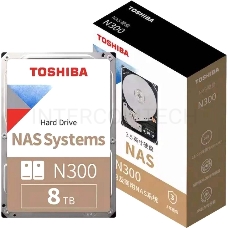 Жесткий диск Toshiba SATA-III 8Tb HDWG480UZSVA N300 (7200rpm) 256Mb 3.5 Bulk