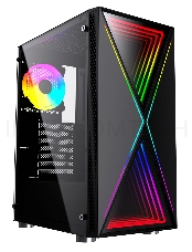 Корпус GMNG GG-CC110 черный без БП ATX 5x120mm 2x140mm 2xUSB2.0 1xUSB3.0 audio bott PSU