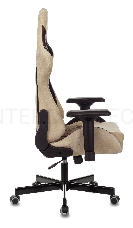 Кресло игровое Бюрократ VIKING 7 KNIGHT BR FABRIC коричневый текстиль/эко.кожа крестовина металл/пластик