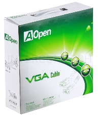 Кабель AOpen <ACG341AD-10M> монитор-SVGA card (15M-15M) 10м 2 фильтра