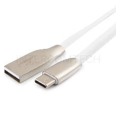 Кабель USB 2.0 Cablexpert CC-G-USBC01W-1.8M, AM/Type-C, серия Gold, длина 1.8м, белый, блистер