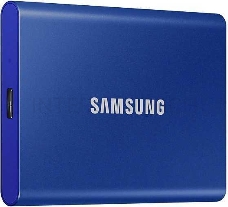 Твердотельный накопитель Samsung SSD 2TB T7 Touch, USB Type-C, R/W 1000/1050MB/s, Blue