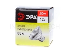 Лампа галогенная ЭРА GU4-MR11-20W-12V-30Cl  (10/200/8400)