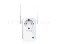 Сетевой адаптер TP-Link SOHO  TL-WA860RE 300Mbps Wireless N Wall Plugged Range Extender with AC Passthrough, QCA(Atheros), 2T2R, 2.4GHz, 802.11b/g/n, 1 10/100Mbps LAN port, Range Extender button, Range Extender mode, suppo поставляется без кабеля RJ-45