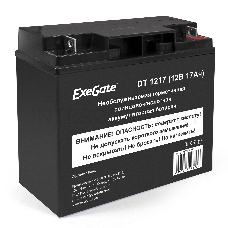 Батарея ExeGate DT 1217 (12V 17Ah, клеммы F3 (болт М5 с гайкой))