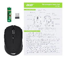 Мышь Acer OMR050 черный оптическая (1600dpi) беспроводная BT/Radio USB (8but)