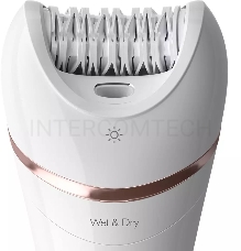 Эпилятор Philips 2 скорости, широкая головка, Wet&Dry, беспроводной, opti light, 6 аксессуаров