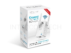 Сетевой адаптер TP-Link SOHO  TL-WA860RE 300Mbps Wireless N Wall Plugged Range Extender with AC Passthrough, QCA(Atheros), 2T2R, 2.4GHz, 802.11b/g/n, 1 10/100Mbps LAN port, Range Extender button, Range Extender mode, suppo поставляется без кабеля RJ-45